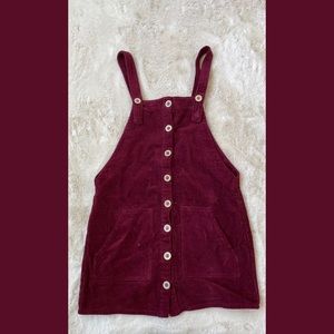 Corduroy overall dress